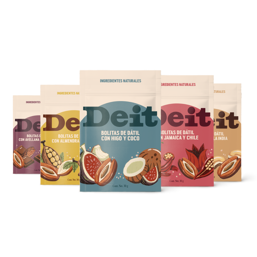 BOLITAS DE DÁTIL MIXTAS (CAJA CON 10 BOLSITAS de 30 GMS)