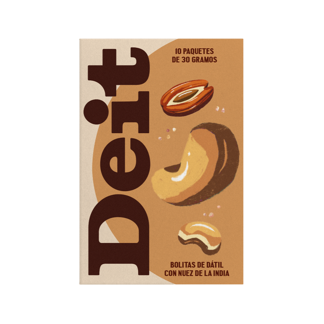 BOLITAS DE DÁTIL CON NUEZ DE LA INDIA (CAJA CON 10 BOLSITAS DE 30 GMS)